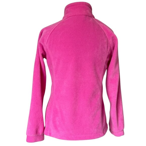 NWOT Columbia Girl's Benton Springs Fleece Jacket Full Zip, Pink Ice, Size L - Picture 3 of 9